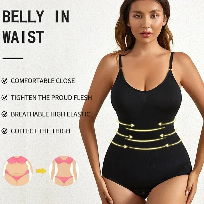 Seamless Shapewear Bodysuit – Tummy Control & Butt Lifting Body Shaper
