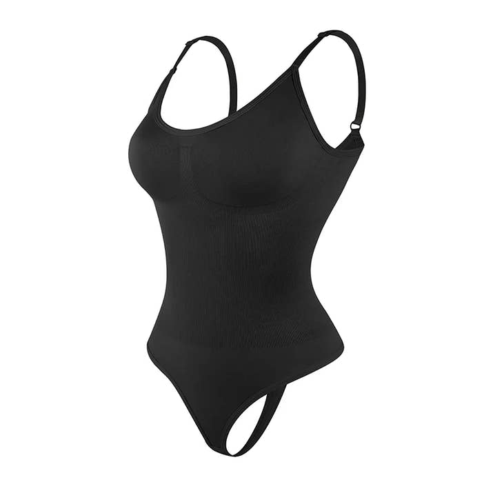 Full Body Sculpting Shaper – Seamless Thong Bodysuit with Slimming Support