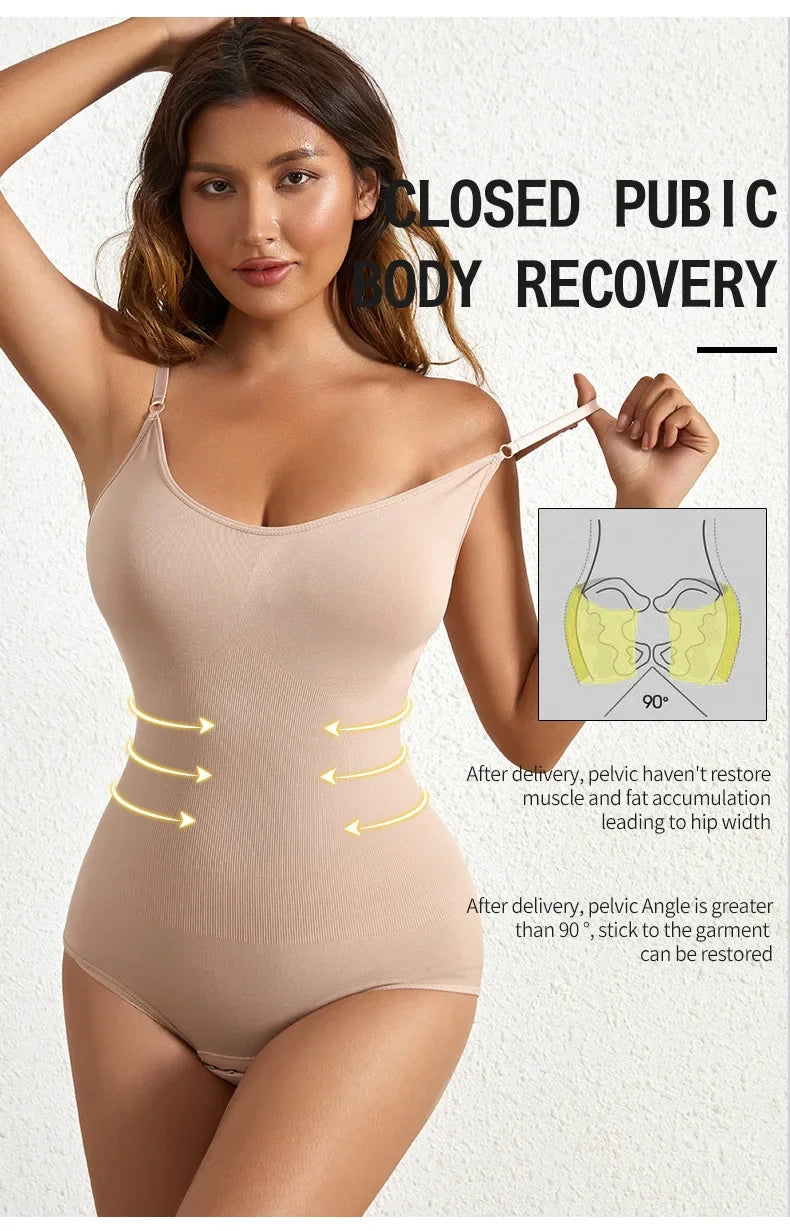 Seamless Shapewear Bodysuit – Tummy Control & Butt Lifting Body Shaper