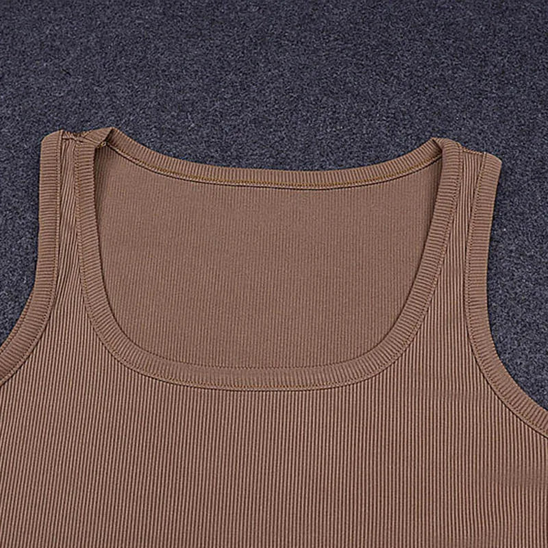 Sleeveless Knit Bodycon Bodysuit – Off-Shoulder Halter Top for Women’s Summer Streetwear & Club Outfits