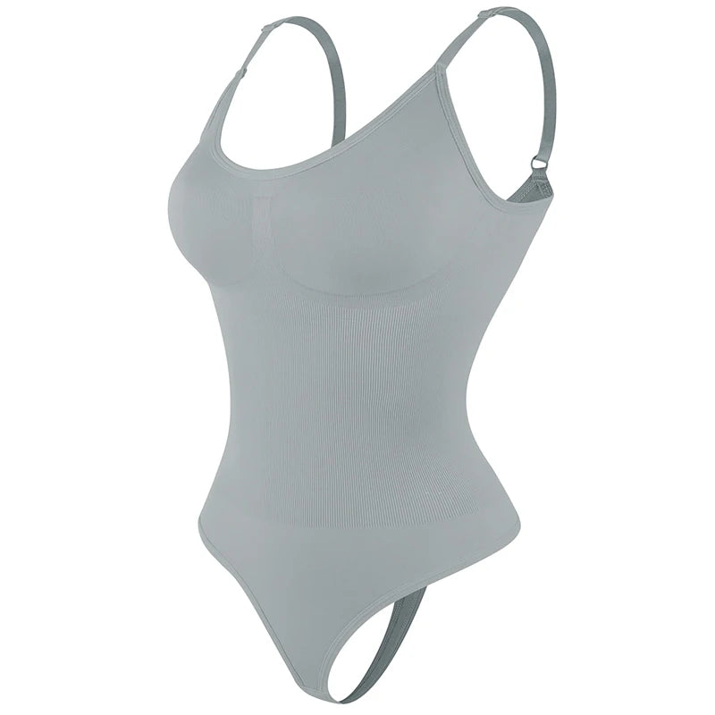 Full Body Sculpting Shaper – Seamless Thong Bodysuit with Slimming Support