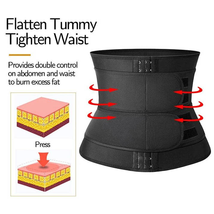 Men’s & Women’s Waist Trainer – Sweat Wrap for Belly Fat, Core & Back Support