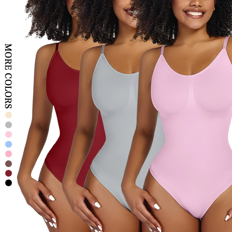 Full Body Sculpting Shaper – Seamless Thong Bodysuit with Slimming Support