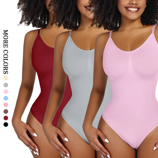 Full Body Sculpting Shaper – Seamless Thong Bodysuit with Slimming Support