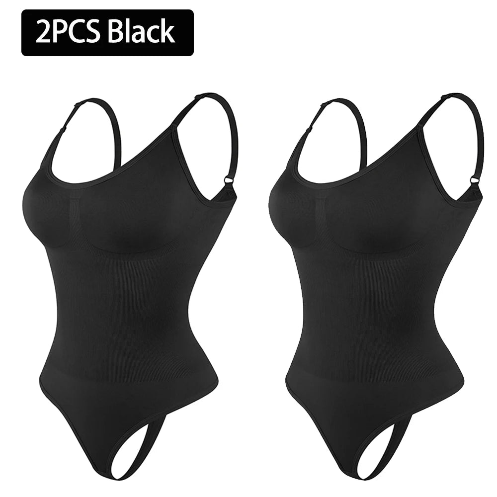 Full Body Sculpting Shaper – Seamless Thong Bodysuit with Slimming Support