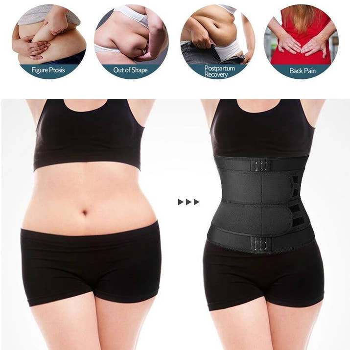Men’s & Women’s Waist Trainer – Sweat Wrap for Belly Fat, Core & Back Support