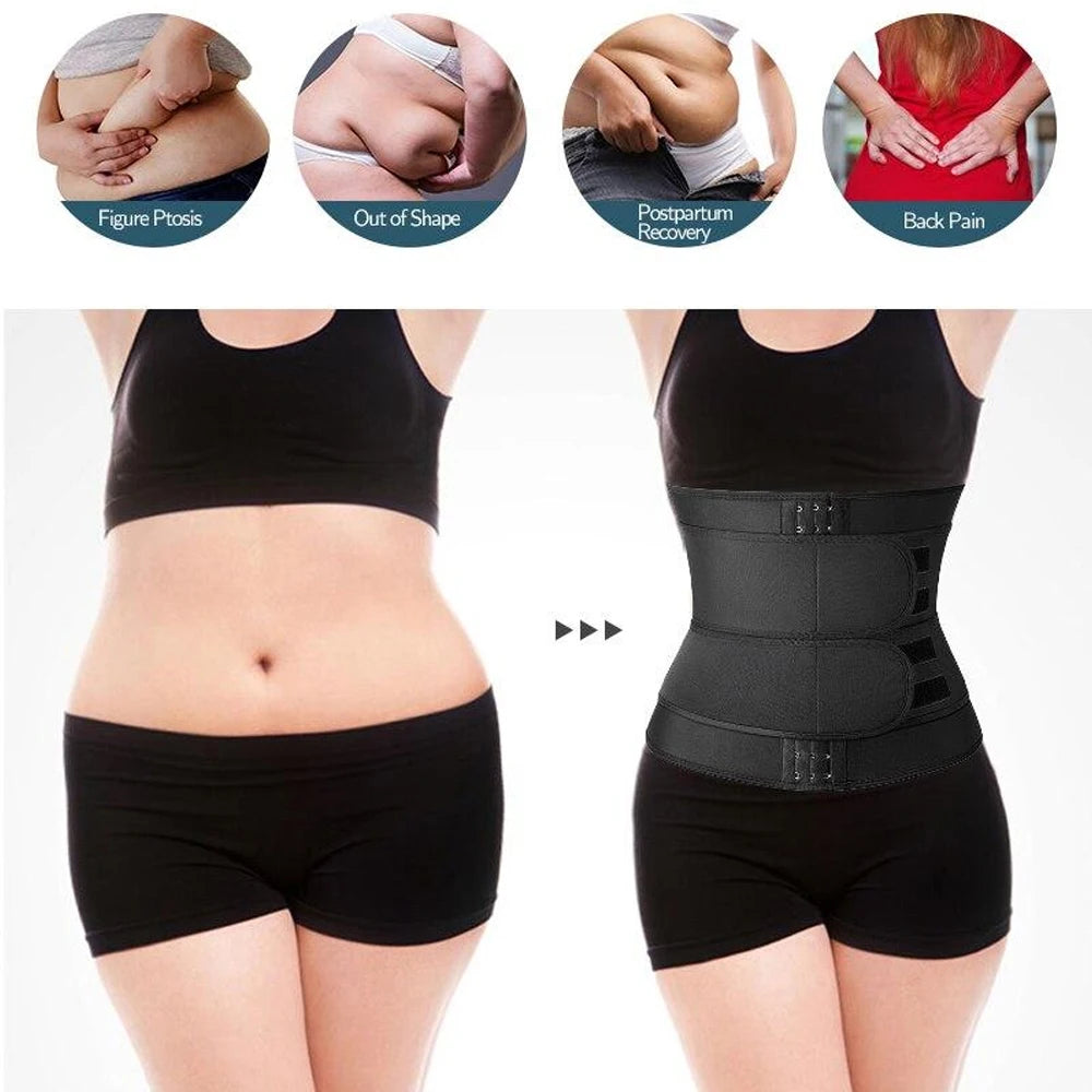 Men’s & Women’s Waist Trainer – Sweat Wrap for Belly Fat, Core & Back Support
