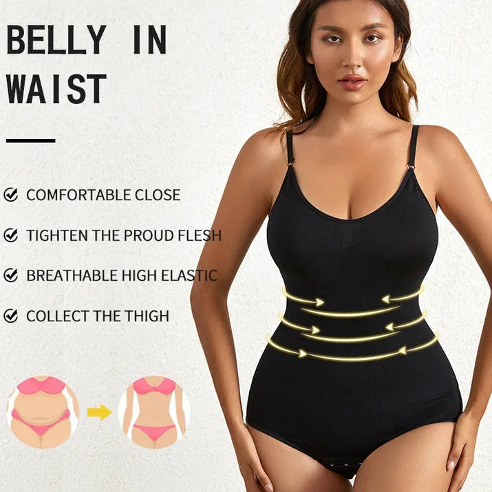 Seamless Shapewear Bodysuit – Tummy Control & Butt Lifting Body Shaper