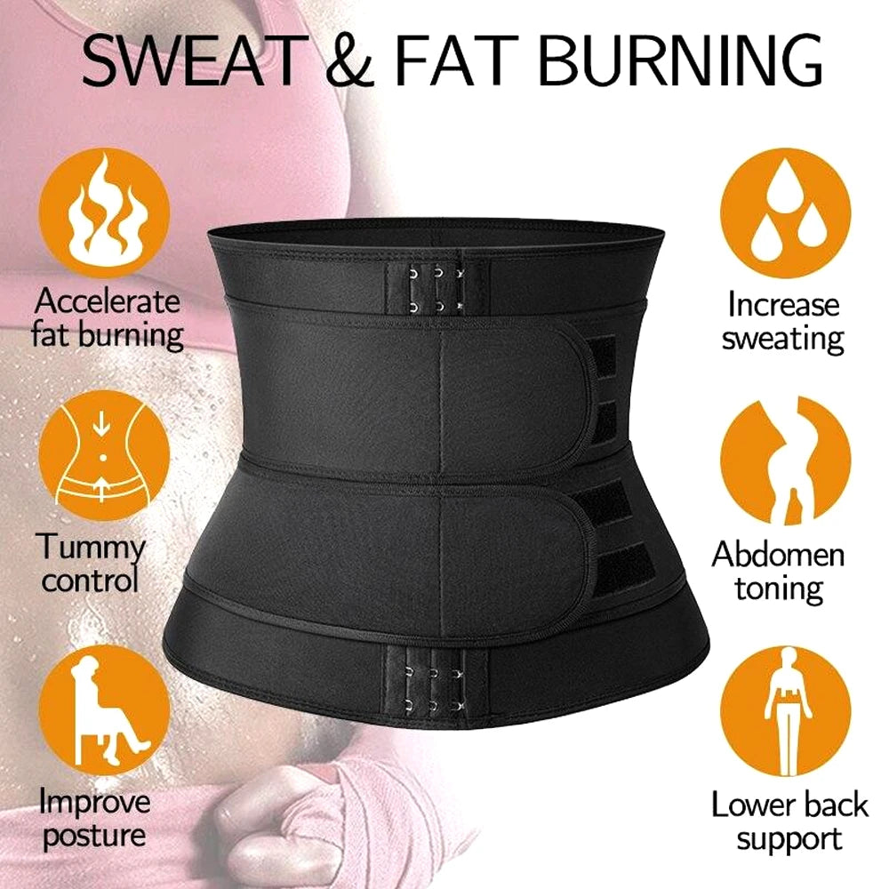 Men’s & Women’s Waist Trainer – Sweat Wrap for Belly Fat, Core & Back Support