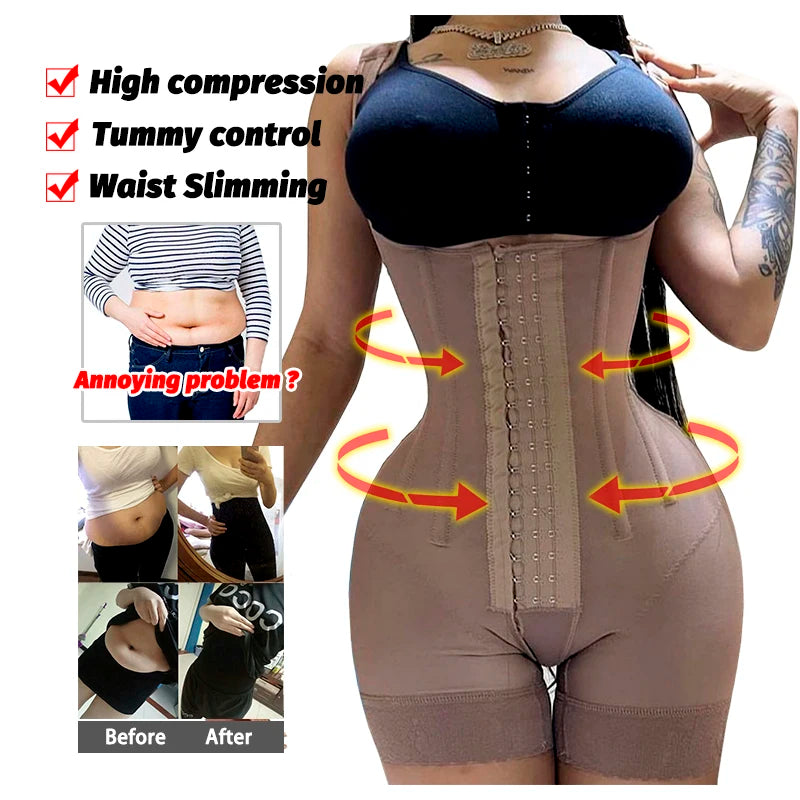 Fajas Colombianas Stage 2 – Post Lipo & BBL Shapewear with Tummy Control