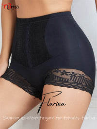 Flarixa Tummy Control Shapewear Shorts – High-Waist Lace Slimming Panties for Women