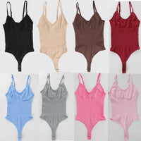 Full Body Sculpting Shaper – Seamless Thong Bodysuit with Slimming Support